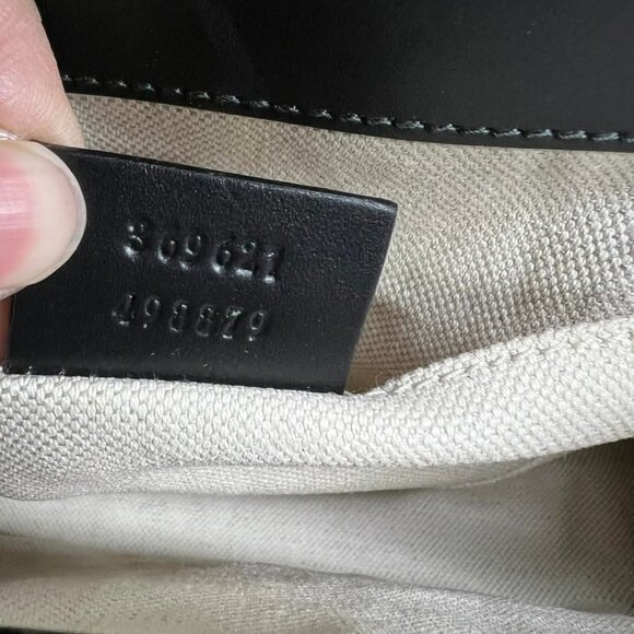 GUCCI Emily Black Leather Shoulder Bag 620-032825 - Picture 14 of 14